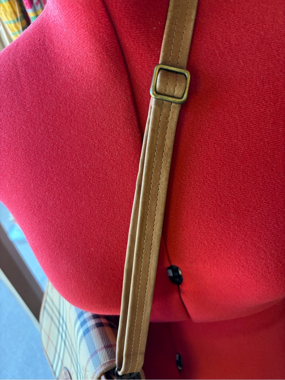 Burberry Vintage Classic Plaid Crossbody with Tan Leather Trim - Picture 16 of 16